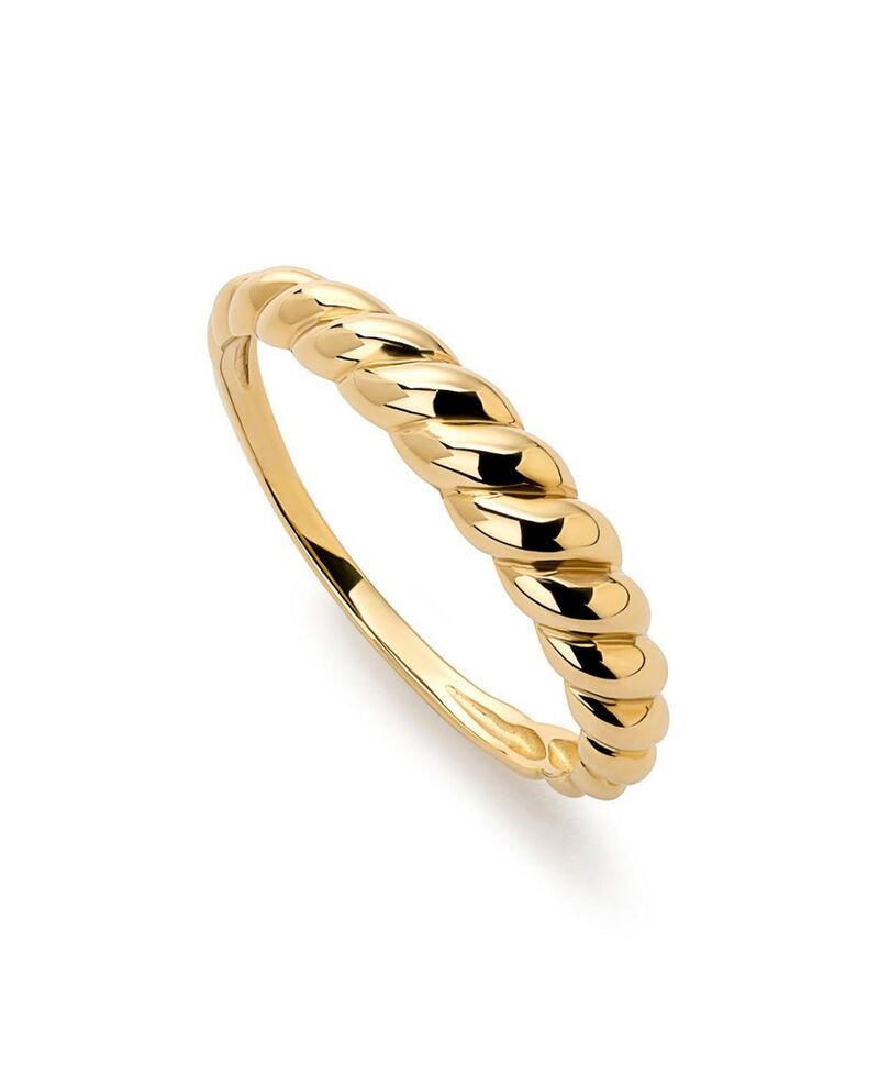 アナルイサ レディース アクセサリー リング Ana Luisa Solid Yellow Goldome Rope Ringold ゴールド