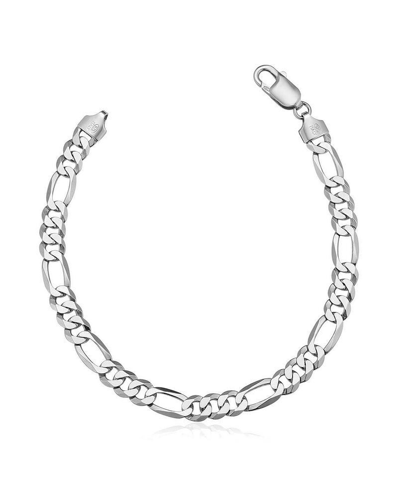 オラディナ レディース アクセサリー ブレスレット・バングル・アンクレット Oradina Sterling Silver Founders Figaro Bracelet Silver シルバー 27,594円