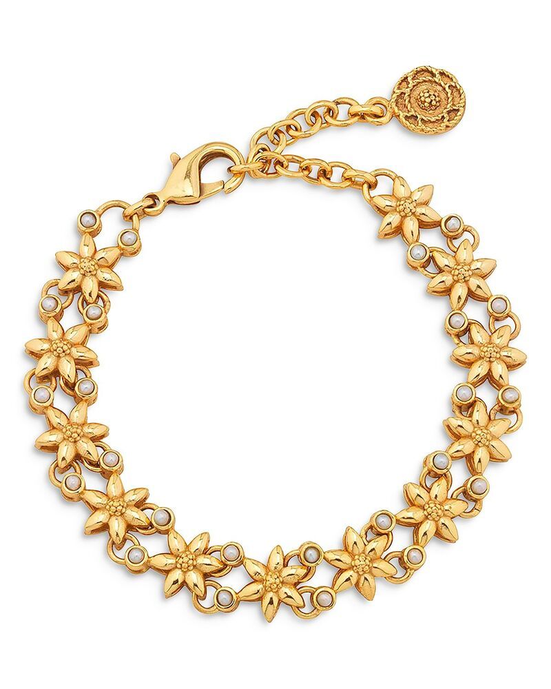 カプシーヌ ドゥ ウルフ レディース アクセサリー ブレスレット・バングル・アンクレット Capucine De Wulf Jasmine Bracelet Pearl White ホワイト