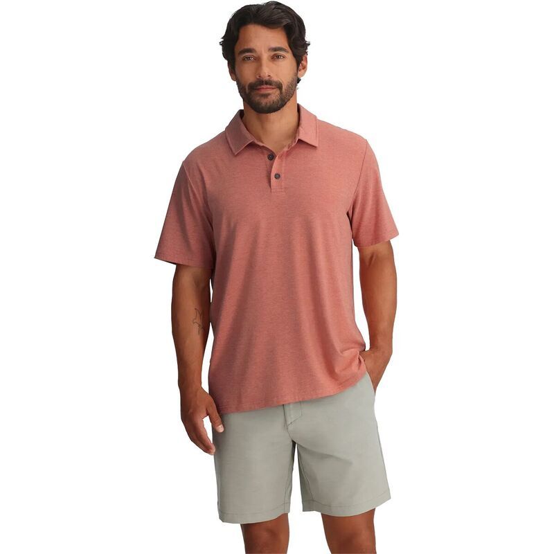 フリー フライ メンズ トップス ポロシャツ Free Fly Bamboo Flex Polo II Shirt Mens Heathered Clay ヘザー