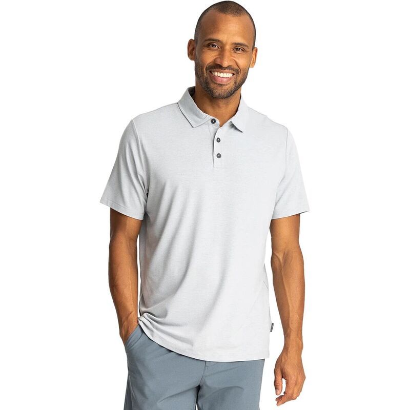 フリー フライ メンズ トップス ポロシャツ Free Fly Bamboo Flex Polo II Shirt Mens Aspen Grey グレー