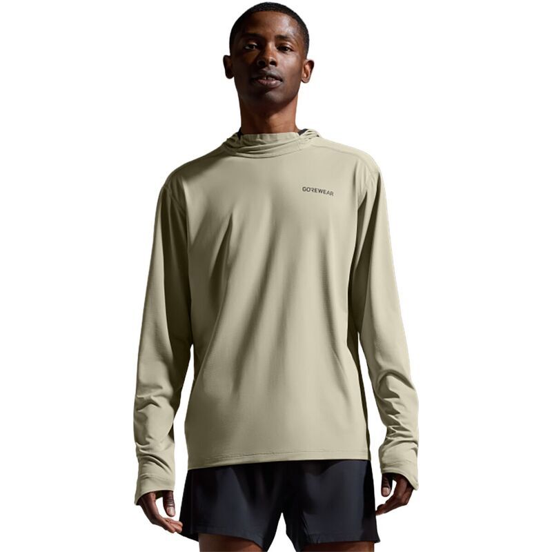 ゴアウェア メンズ トップス シャツ パーカー GOREWEAR Everyday Techoodie Mens Tech Beige ベージュ