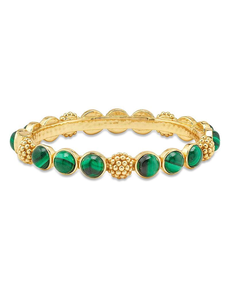 カプシーヌ ドゥ ウルフ レディース アクセサリー ブレスレット・バングル・アンクレット Capucine De Wulf Malachite Berry Gem Hinged Bangle Brac