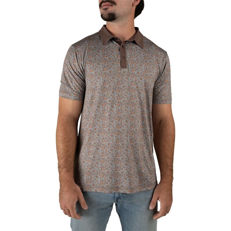センデロプロビジョンズ メンズ トップス ポロシャツ Sendero Provisions Co High Noon Performance Polo Mens Wildrose PaisleySky