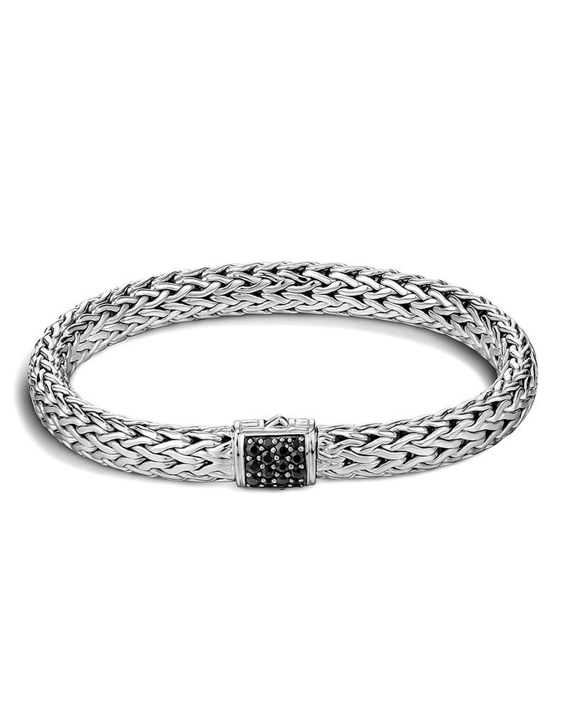 ジョン・ハーディー レディース アクセサリー ブレスレット・バングル・アンクレット JOHN HARDY Classichain Sterling Silver Lava Bracelet Black