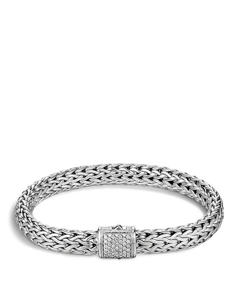 ジョン・ハーディー レディース アクセサリー ブレスレット・バングル・アンクレット JOHN HARDY Classichain Sterling Silver Lava Bracelet White