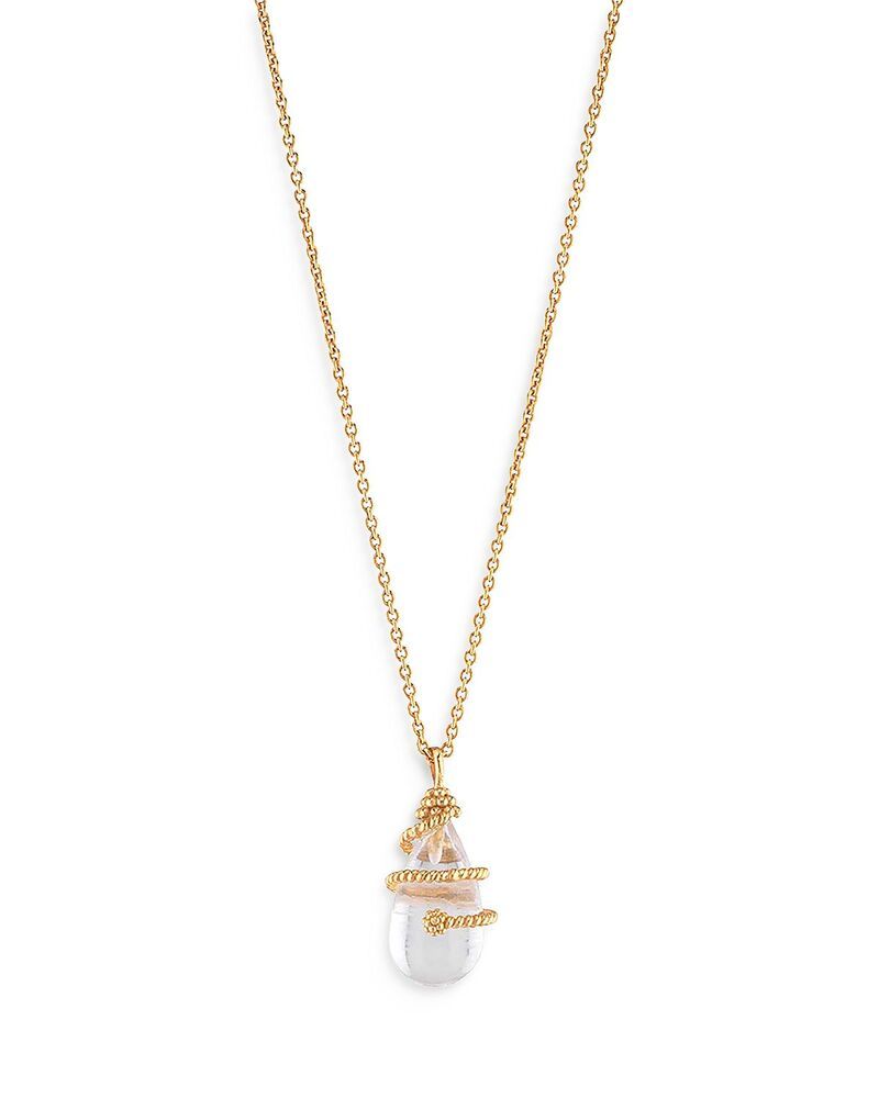 カプシーヌ ドゥ ウルフ レディース アクセサリー ネックレス・チョーカー・ペンダントトップ レース Capucine De Wulf Lily Charm Necklace 1618 Clear