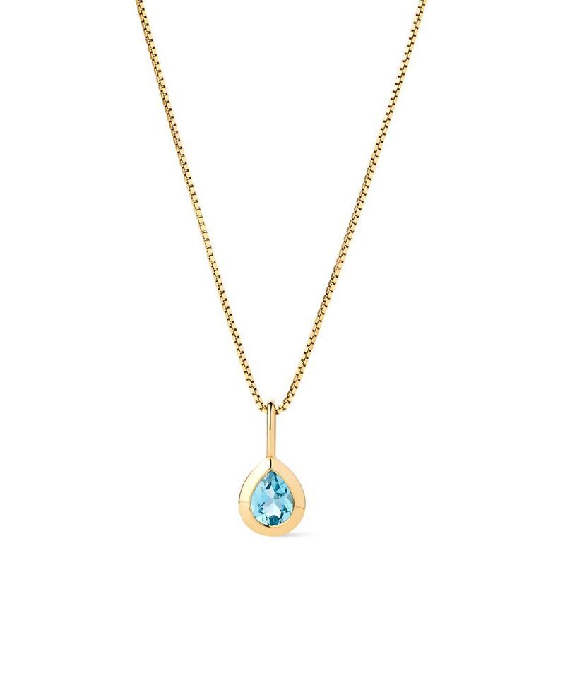 アナルイサ レディース アクセサリー ネックレス・チョーカー・ペンダントトップ レース Ana Luisa Solid Yellow Gold Teardrop Charm Necklace Swis