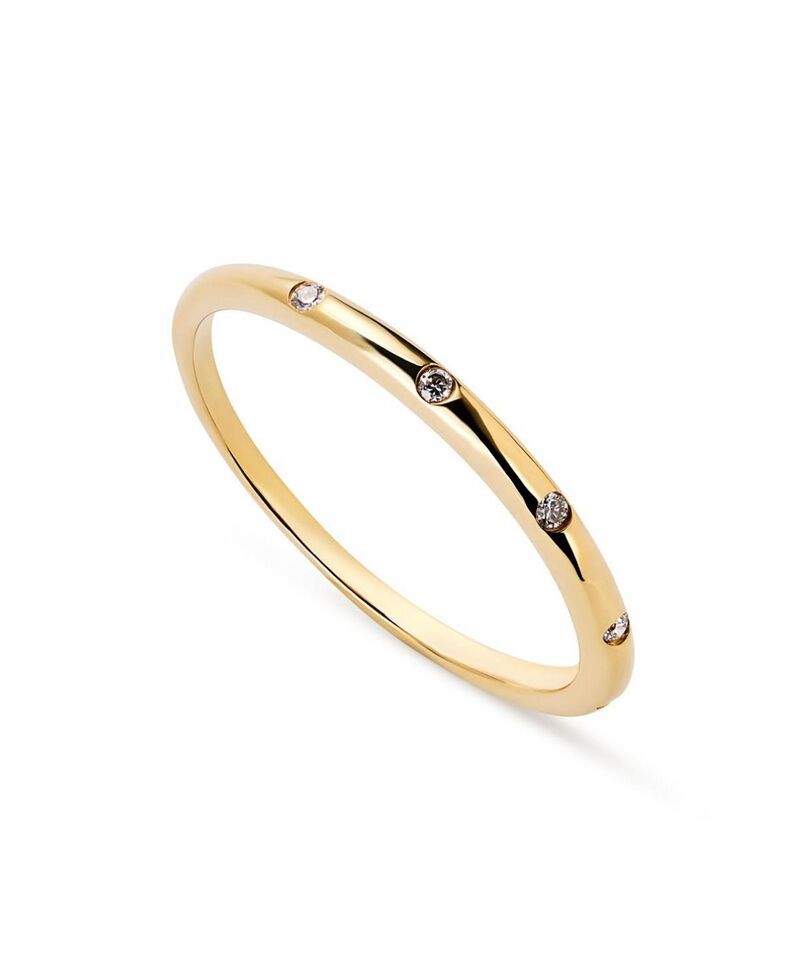 アナルイサ レディース アクセサリー リング Ana Luisa Gold LabGrown Diamond Station Band Ringold ゴールド