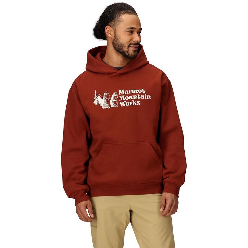 マーモット メンズ アウター パーカー・スウェット Marmot MMW Heavyweight Hoodie Mens Pecan