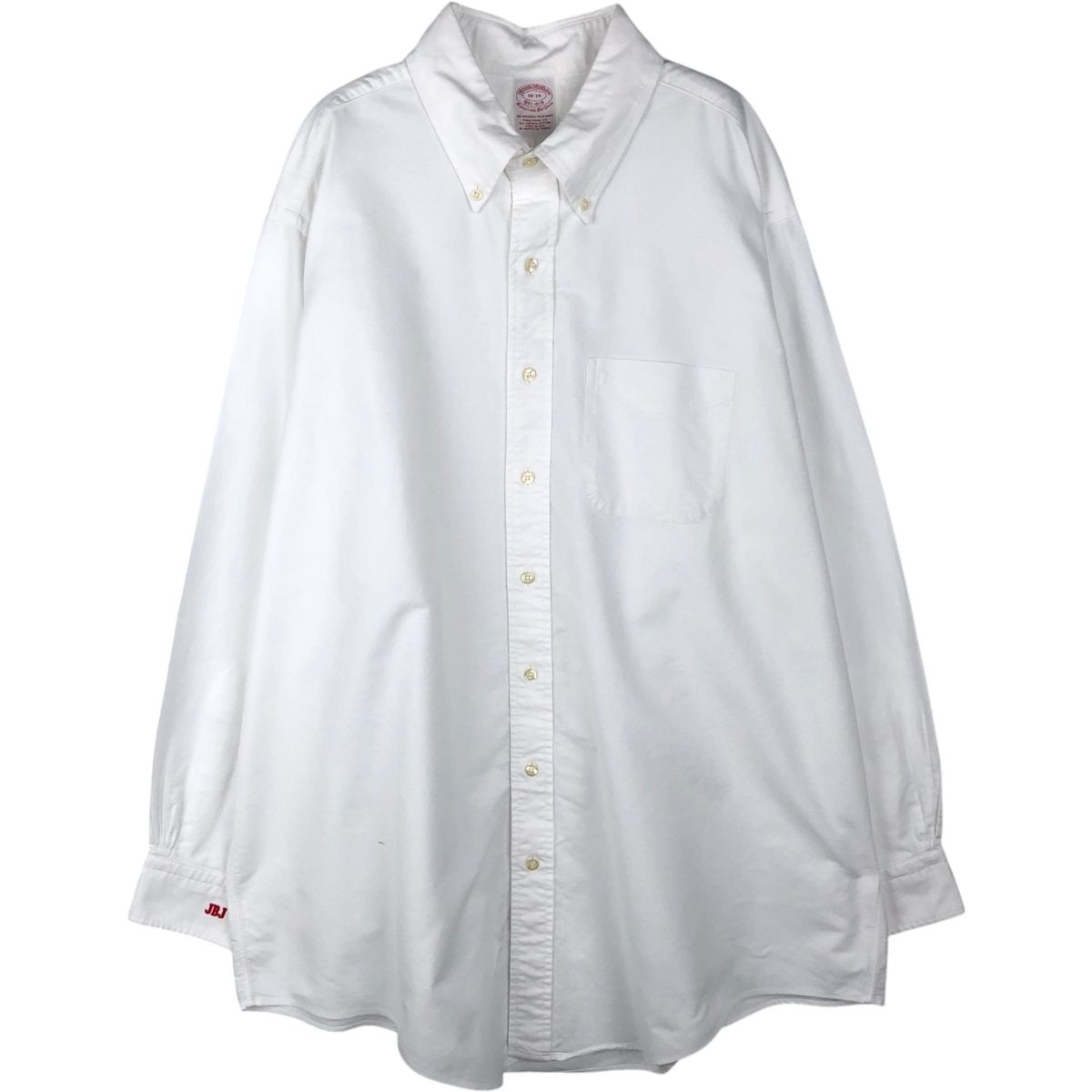 古着 ブルックスブラザーズ Brooks Brothers Est.1818 長袖 ボタンダウンシャツ USA製 メンズXXL相当/eaa642862
