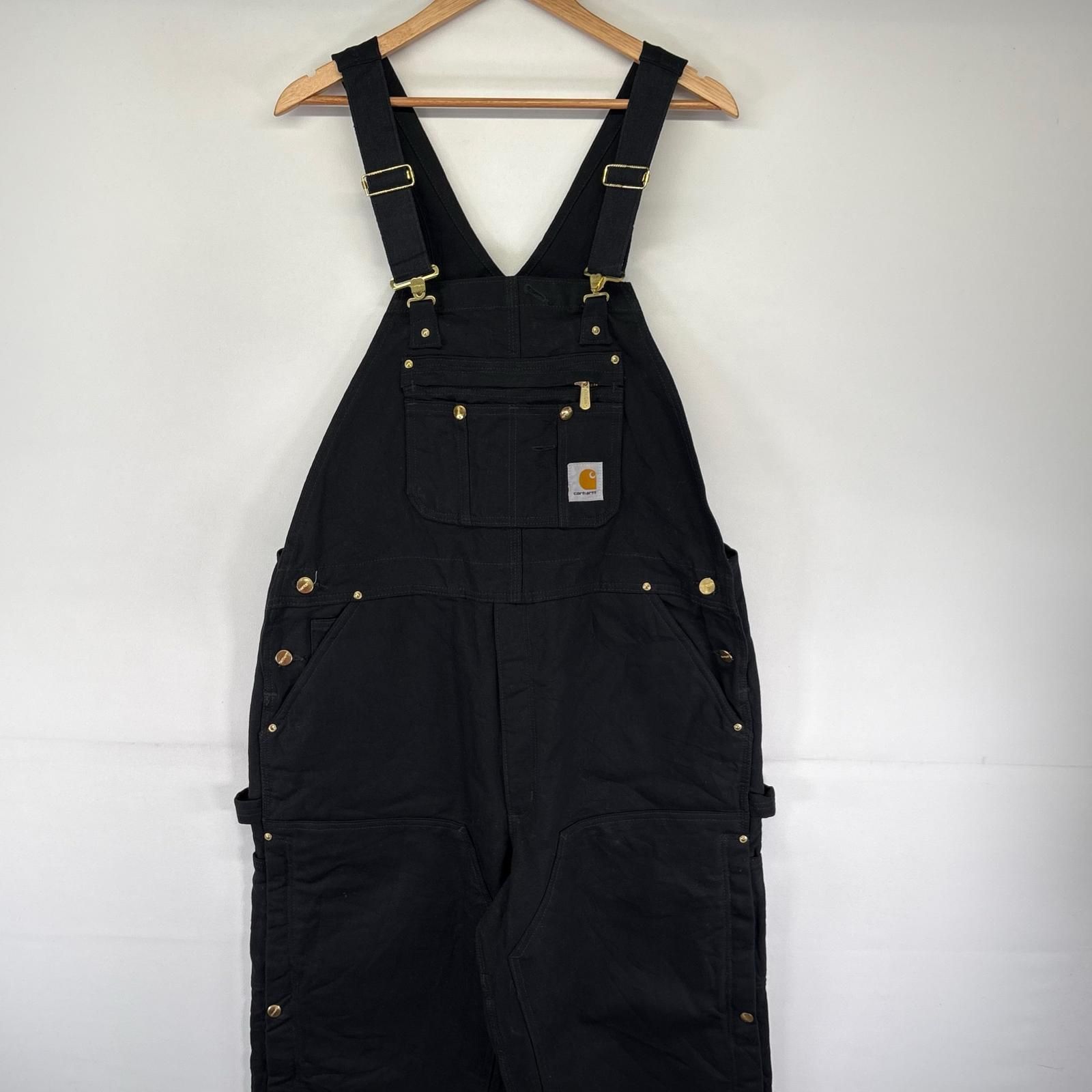 古着 美品 カーハート Carhartt ダック オーバーオール タグ付 デッド