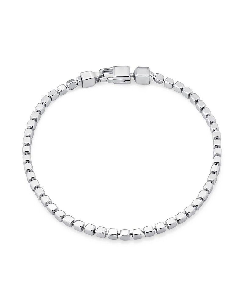 オラディナ レディース アクセサリー ブレスレット・バングル・アンクレット Oradina Sterling Silver Cube Link Bracelet Silver シルバー