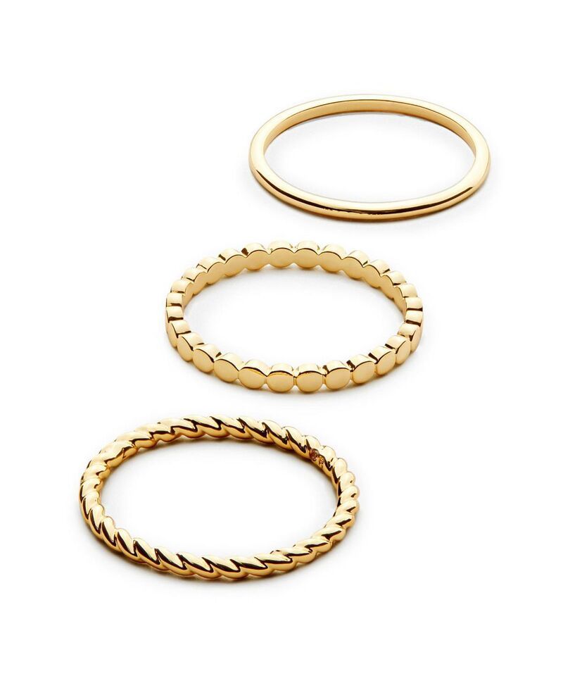 アナルイサ レディース アクセサリー リング Ana Luisa Gold Ring Set Adrianna Set Gold ゴールド