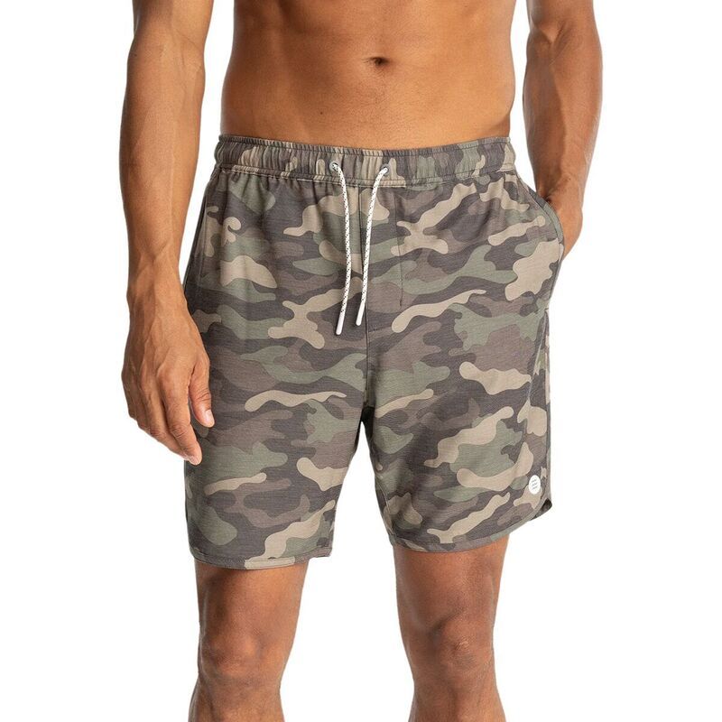 フリー フライ メンズ ボトムス ハーフパンツ・ショーツ Free Fly Reverb Short Mens Woodland Camo Print