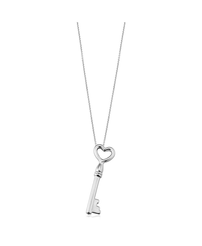 オラディナ レディース アクセサリー ネックレス・チョーカー・ペンダントトップ レース Oradina Sterling Silver Key To My Heart Pendant Necklace
