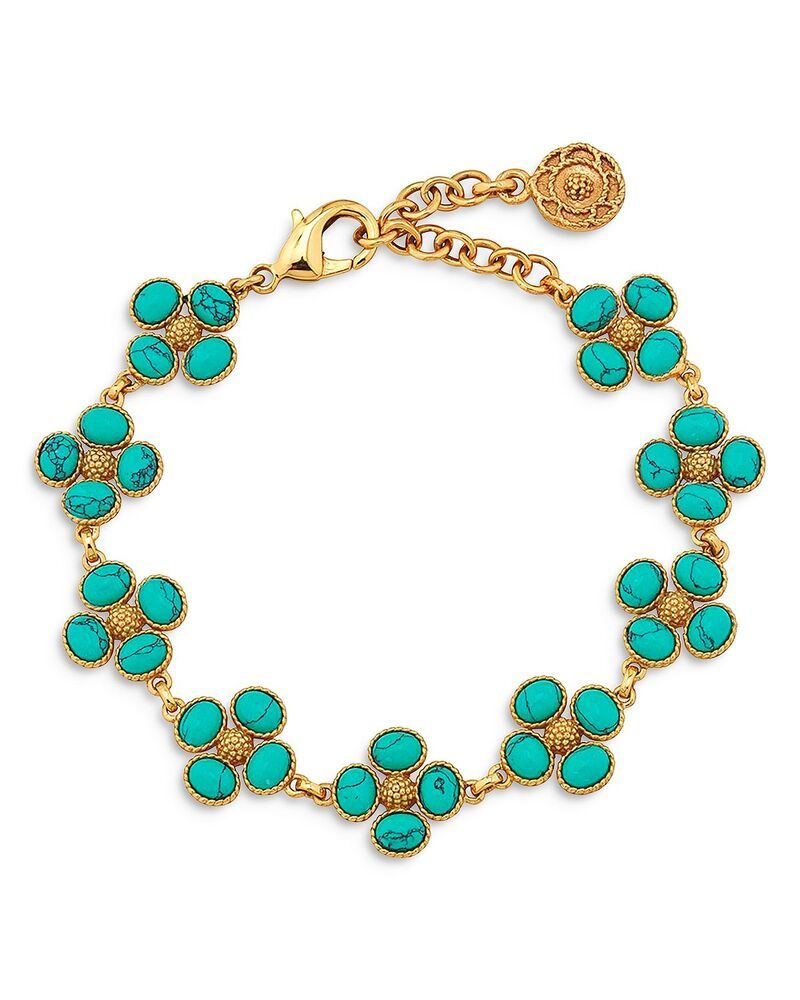 カプシーヌ ドゥ ウルフ レディース アクセサリー ブレスレット・バングル・アンクレット Capucine De Wulf Berry Clover Link Braceleturquoise ターコ