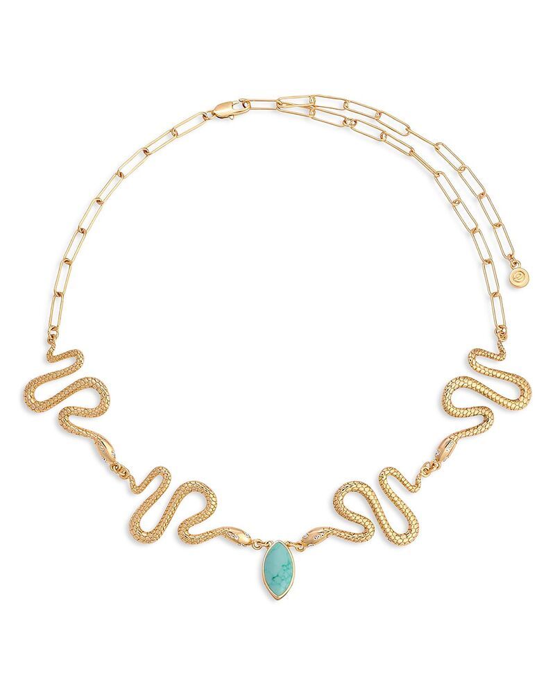 エティカ レディース アクセサリー ネックレス・チョーカー・ペンダントトップ レース Ettika Serpentinabalone Snake Choker Necklace 12251625 Tu