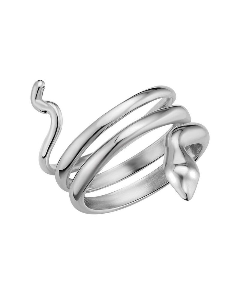 オラディナ レディース アクセサリー リング Oradina Sterling Silver Snake Wrap Ring Silver シルバー