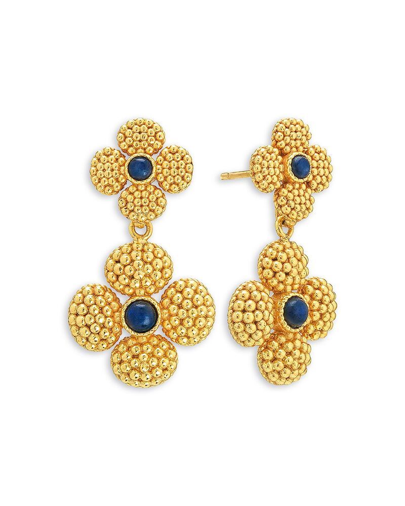 カプシーヌ ドゥ ウルフ レディース アクセサリー ピアス・イヤリング Capucine De Wulf Blue Labradorite Berry Clover Convertible Duo E