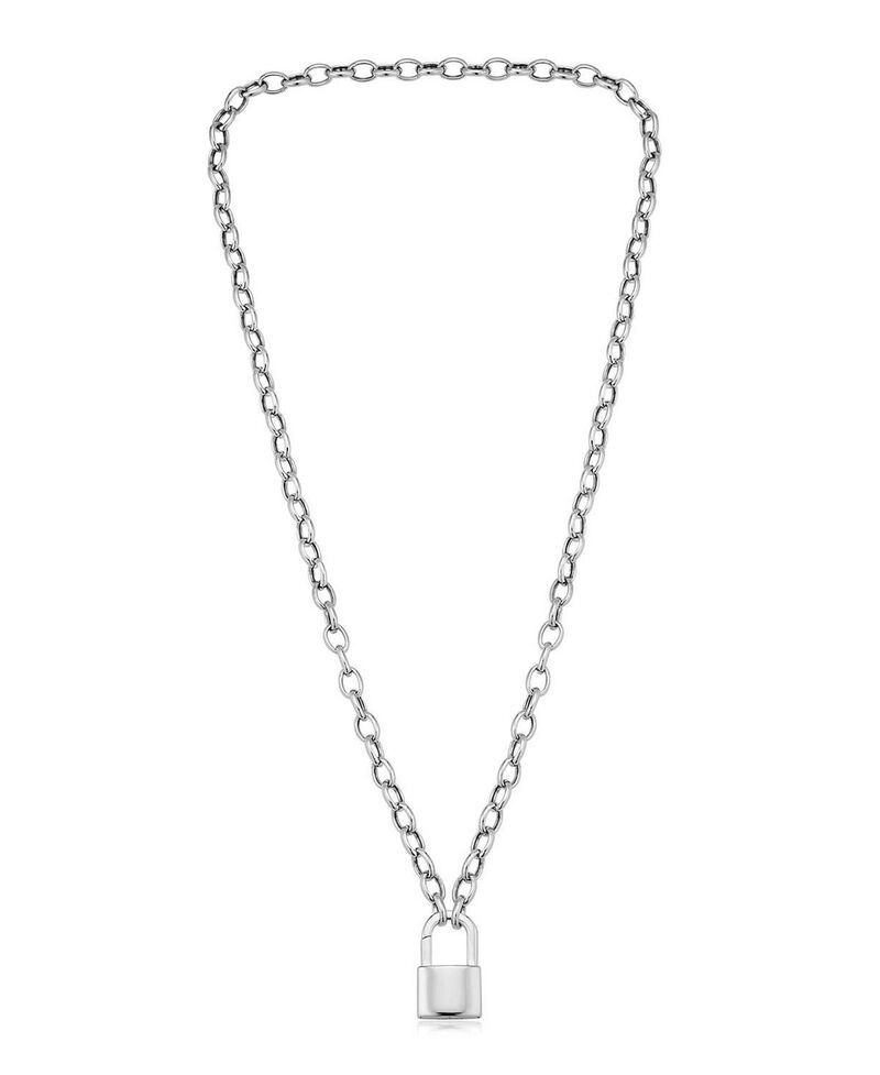 オラディナ レディース アクセサリー ネックレス・チョーカー・ペンダントトップ レース Oradina Sterling Silver Lock it Up Connector Clasp Neckl