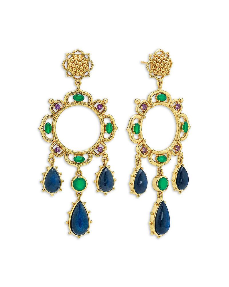 カプシーヌ ドゥ ウルフ レディース アクセサリー ピアス・イヤリング Capucine De Wulf Contessa Belle Nuit Danglearrings MultiGold ゴール