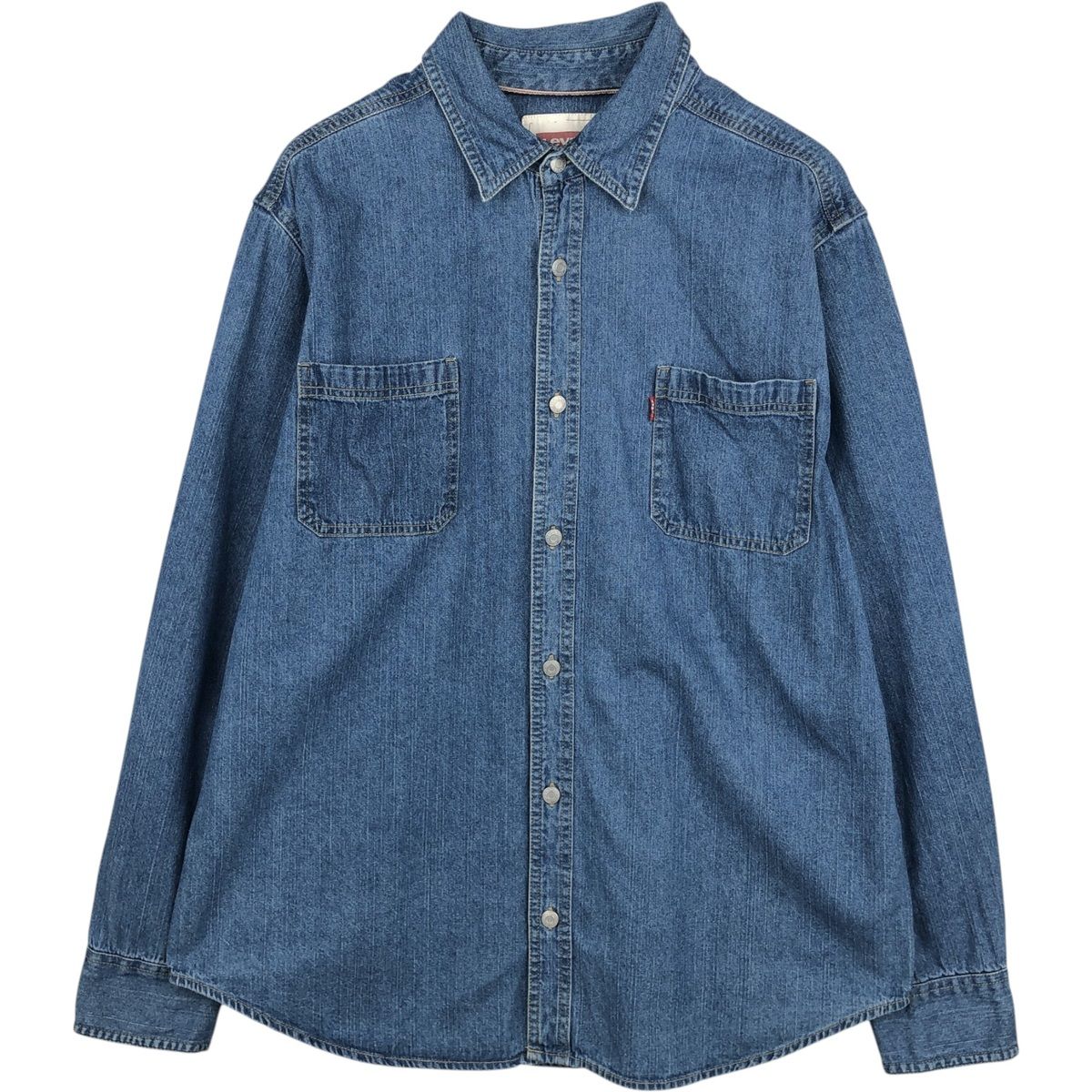 古着 リーバイス Levi's 長袖 デニムシャツ メンズXL相当 ヴィンテージ/eaa643510