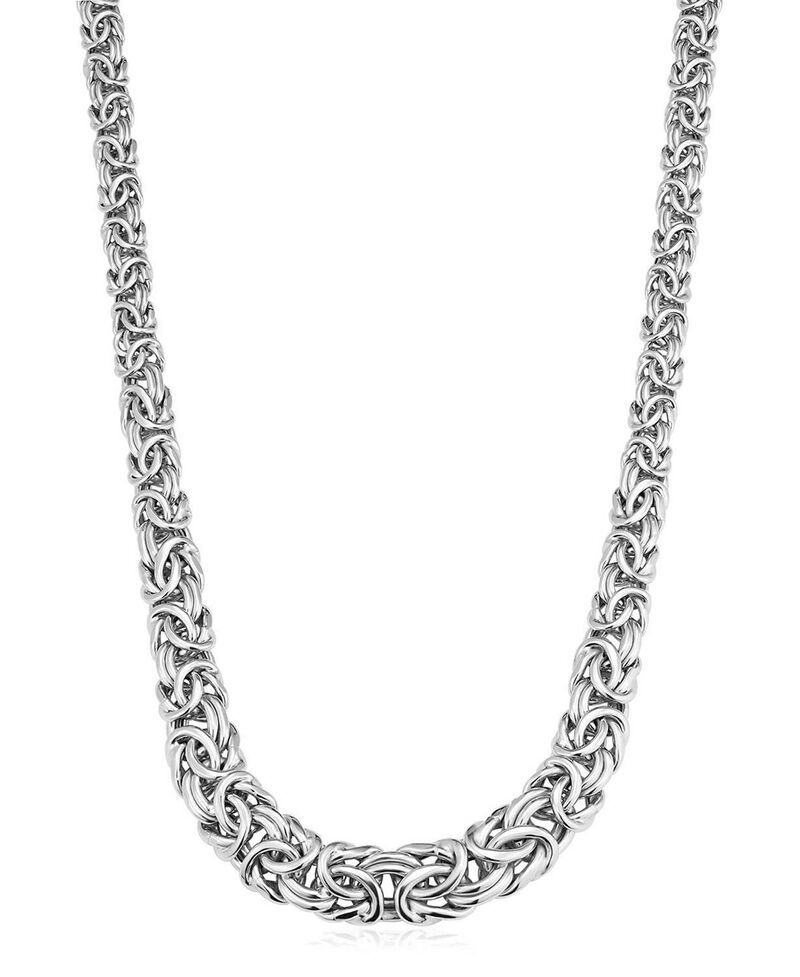 オラディナ レディース アクセサリー ネックレス・チョーカー・ペンダントトップ レース Oradina Sterling Silver Byzantine Artisan Graduated Neck