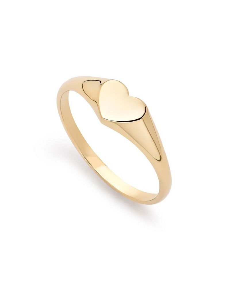 アナルイサ レディース アクセサリー リング Ana Luisa Solid Gold Heart Signet Ringold ゴールド