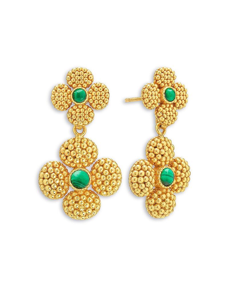 カプシーヌ ドゥ ウルフ レディース アクセサリー ピアス・イヤリング Capucine De Wulf Malachite Berry Clover Convertible Duo Earrings
