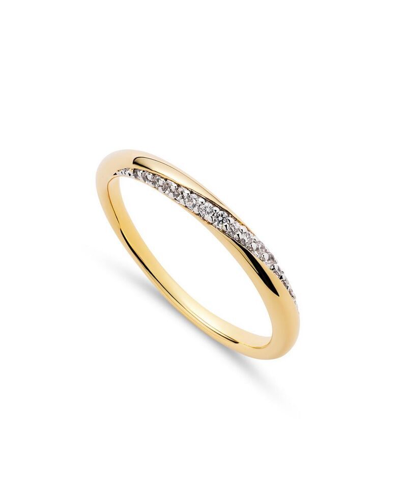アナルイサ レディース アクセサリー リング Ana Luisa Kira Slim Gold Band Ringold ゴールド