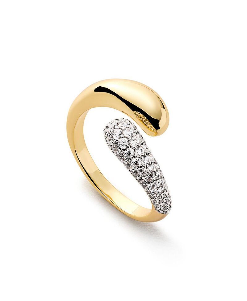 アナルイサ レディース アクセサリー リング Ana Luisa Toby Brass Gold Band Ringold ゴールド