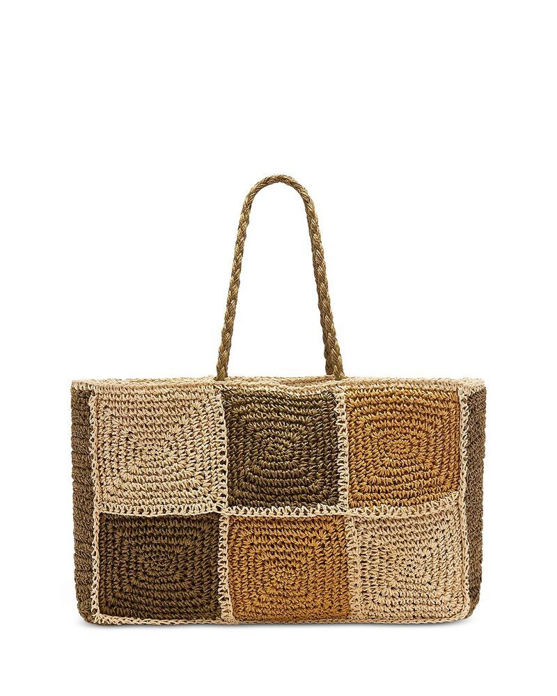 ホイッスルズ レディース バッグ パッチワーク Whistles Patchwork Straw Tote Multicolour マルチカラー