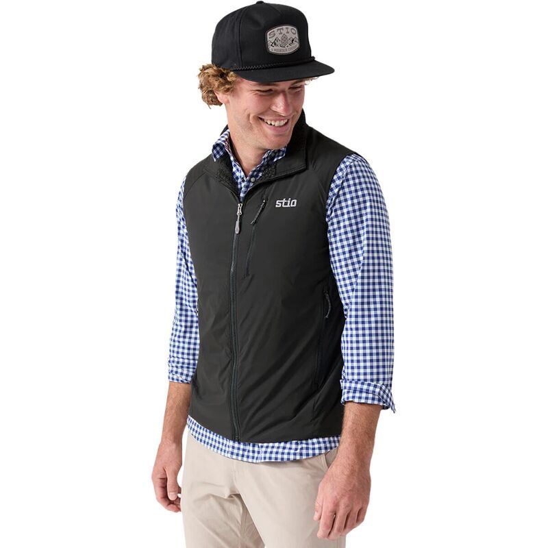 スティオ メンズ トップス ベスト STIO Dawner Vest Mens Boundary Black ブラック
