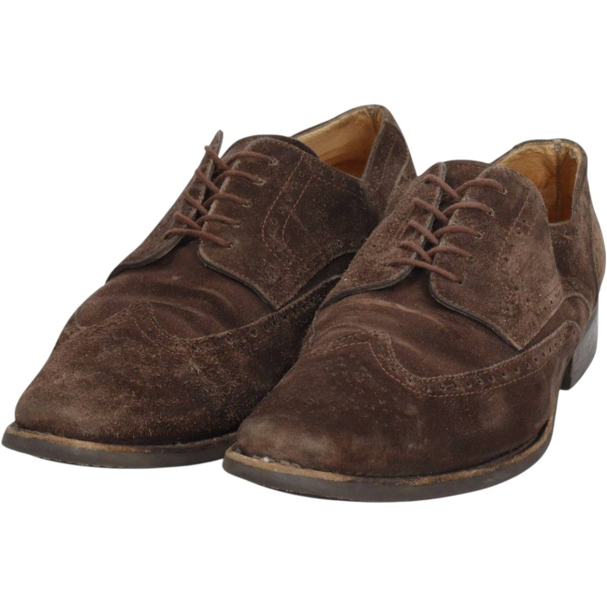 古着 パラブーツ PARA BOOT フルブローグ スエード ウイングチップシューズ メンズ28.5cm相当/saa015292