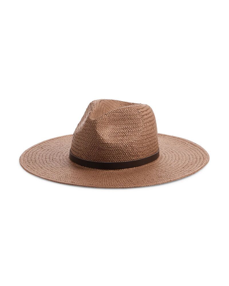 メイドウェル レディース アクセサリー 帽子 Madewell Easy Pinch Woven Straw Hat Dark Carob