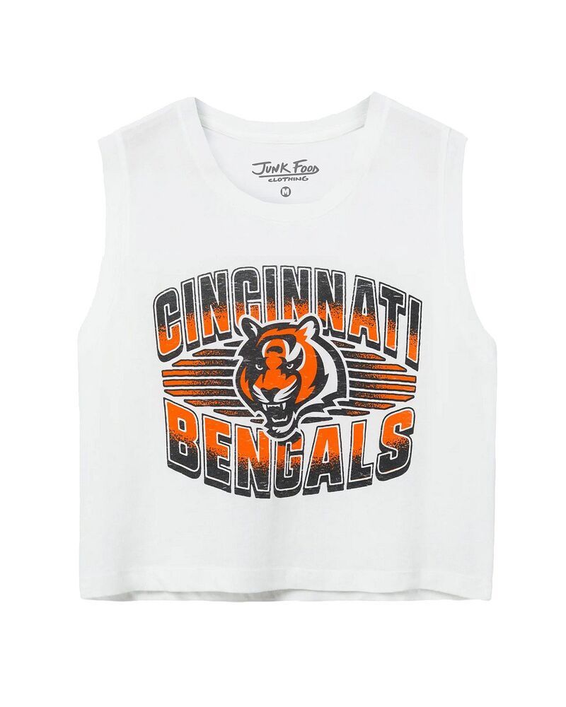 ジャンクフードクロージング レディース トップス タンクトップ Junk Food Clothing Womens NFL Cincinnati Bengals Tank Top White ホワイト