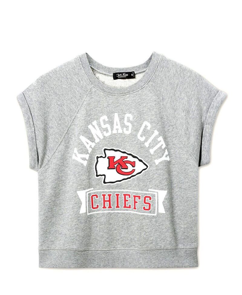 ジャンクフードクロージング レディース トップス タンクトップ フリース Junk Food Clothing Womens NFL Kansas City Chiefs Raglan Fleece