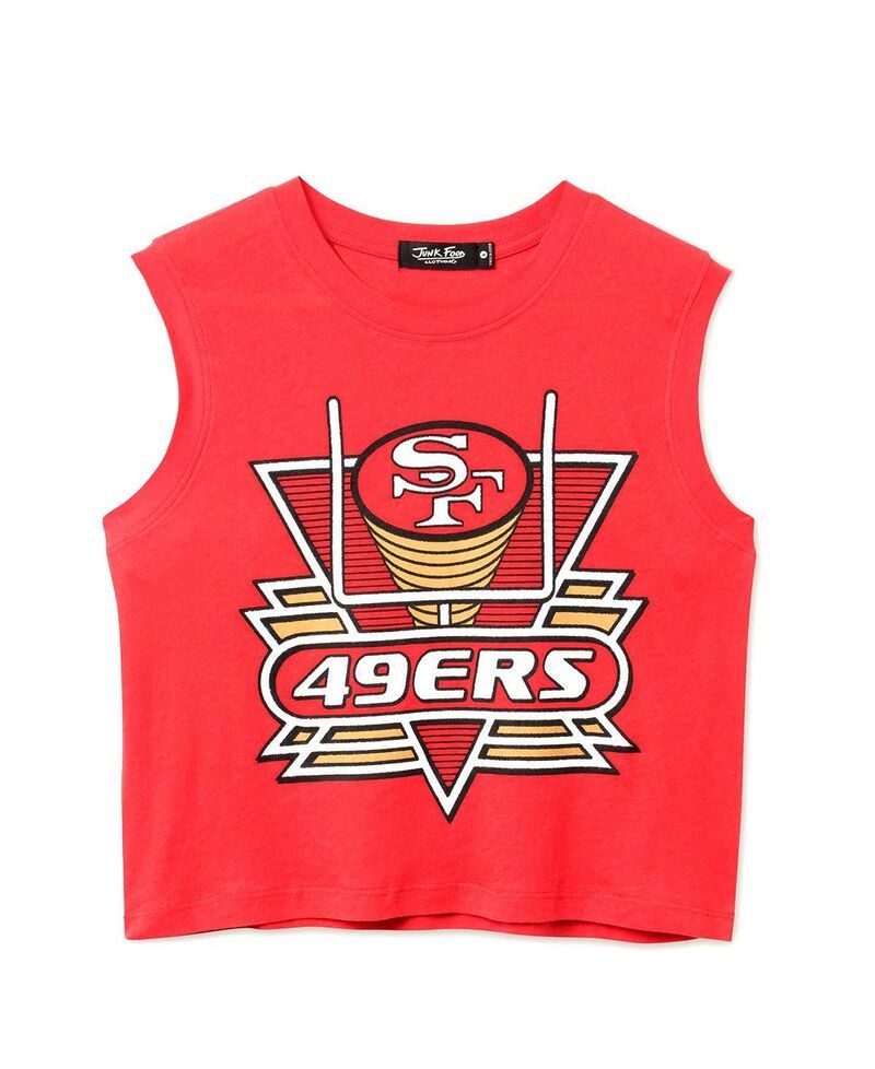 ジャンクフードクロージング レディース トップス タンクトップ Junk Food Clothing Womens NFL San Francisco 49ers Field Goal Tank Li