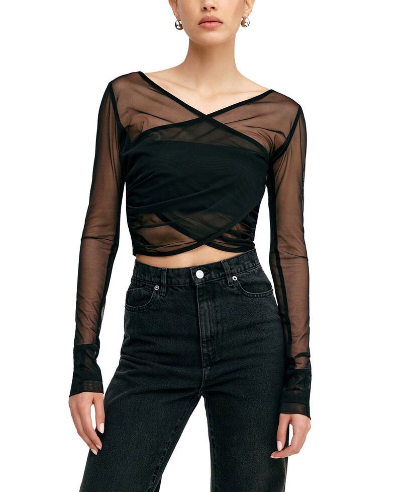 マルセラ レディース アウター ジャケット・ブルゾン メッシュ Marcella Britney Mesh Bolero Jacket Black ブラック