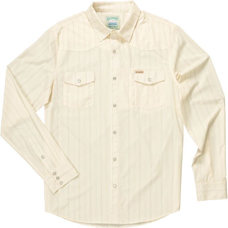 センデロプロビジョンズ メンズ トップス シャツ Sendero Provisions Co Confluence Tech Shirt Mens Vintage WhiteKhaki ホワイト