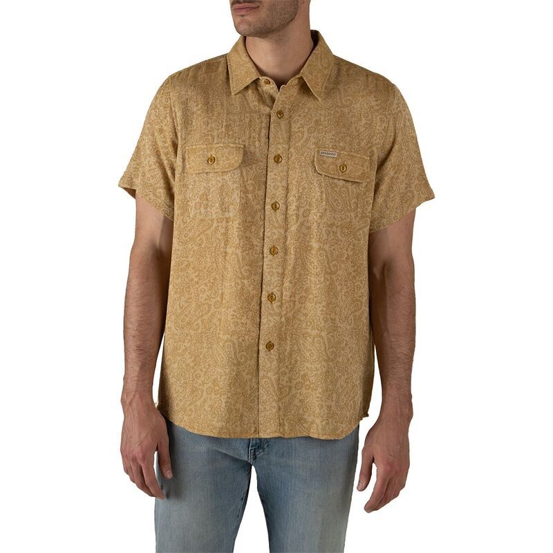 センデロプロビジョンズ メンズ トップス シャツ 半袖 Sendero Provisions Co BoquillashortSleeve Shirt Mens Wildrose PaisleyGol