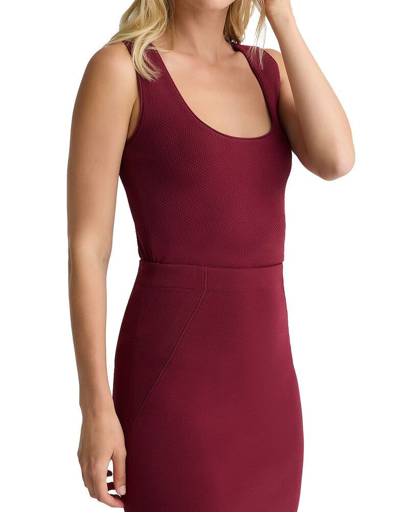 セントジョン レディース トップス タンクトップ ニット St John Amy Fit Venezia Knitank Top Bordeaux