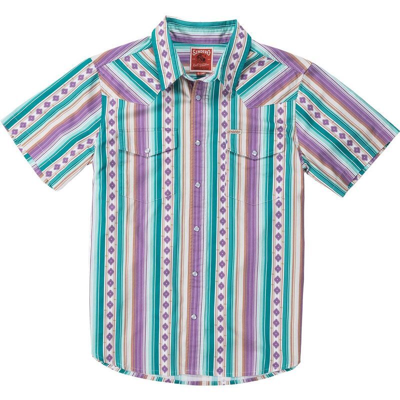 センデロプロビジョンズ メンズ トップス シャツ 半袖 Sendero Provisions Co Serapearl Snap ShortSleeve Shirt Menspring Sage セー