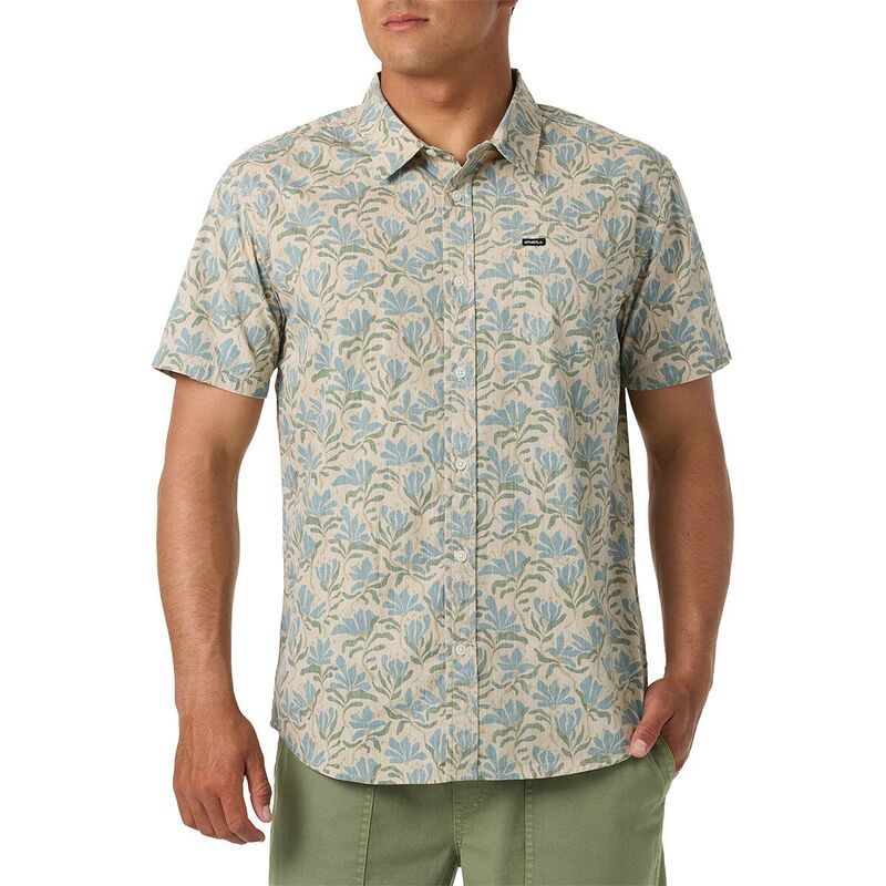 オニール メンズ トップス シャツ 半袖 ONeill Terrace Standard ShortSleeve Woven Shirt Mens Light Khaki カーキ