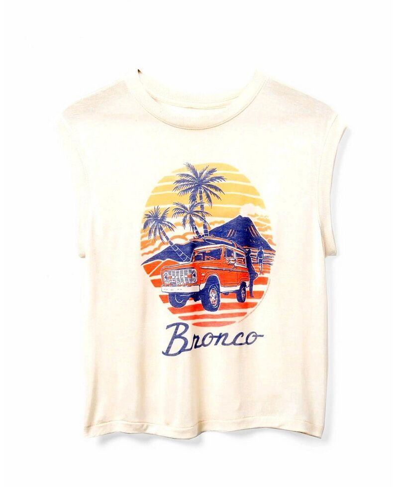 ジャンクフードクロージング レディース トップス タンクトップ ヴィンテージ Junk Food Clothing Womens Ford Bronco Sunset Vintage Tissue T