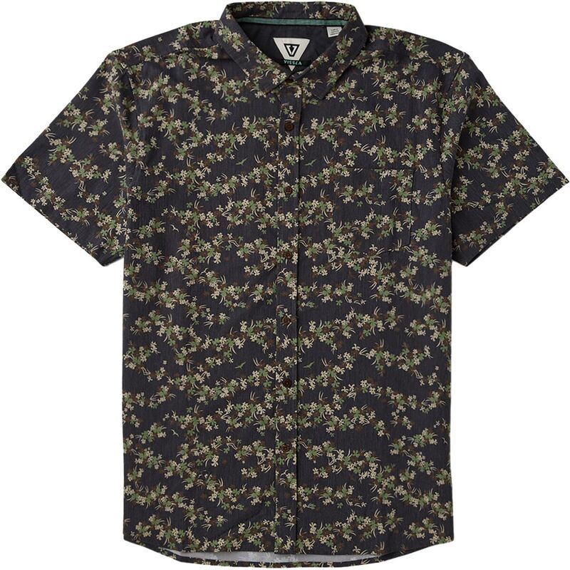 ヴィスラ メンズ トップス シャツ 半袖 Vissla Tropicanica Hybrid Eco ShortSleeve Shirt Mens Black ブラック