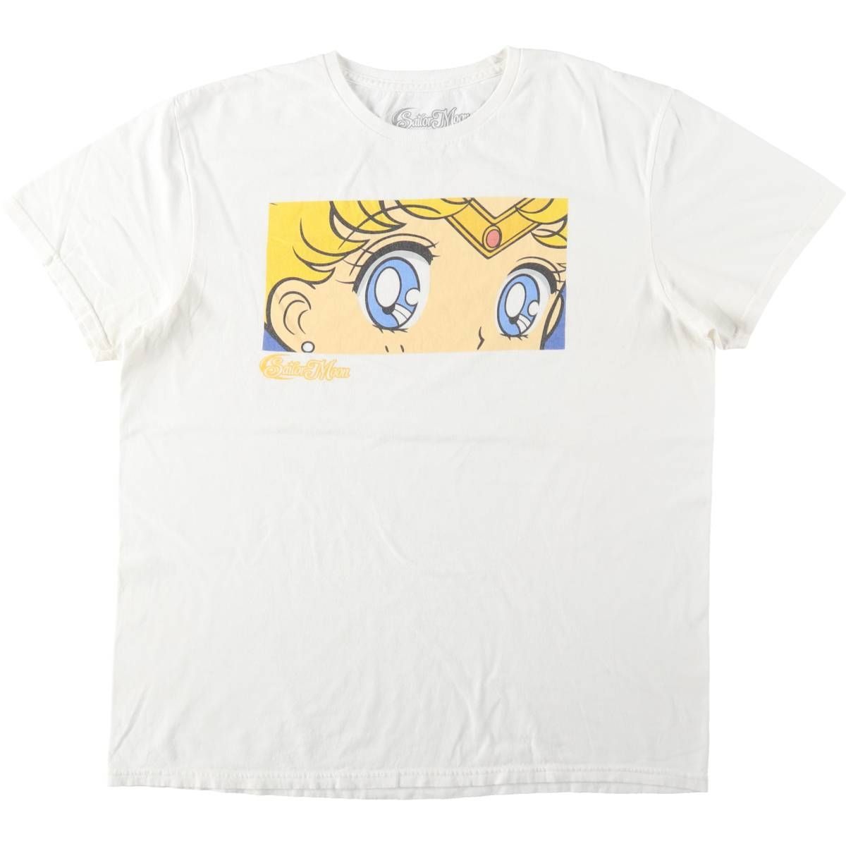 古着 SAILOR MOON セーラームーン 月野うさぎ アニメ キャラクタープリントTシャツ メンズL相当/eaa645573