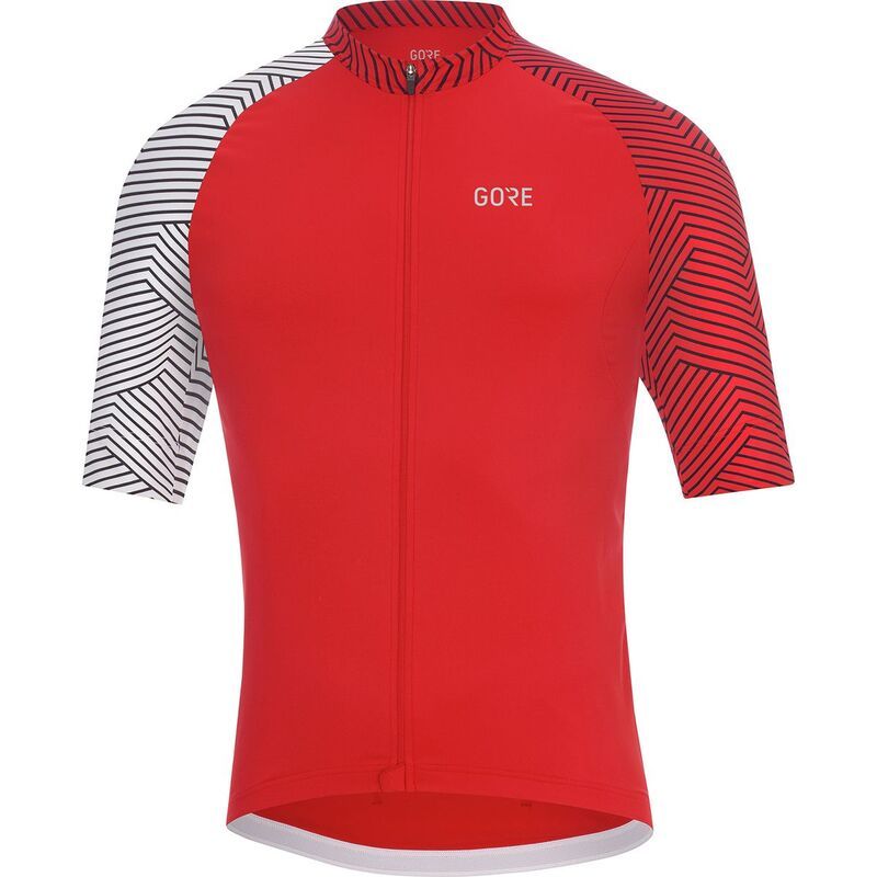 ゴアウェア メンズ トップス Tシャツ ジャージー GOREWEAR C5 Optiline Jersey Mens RedWhite ホワイト