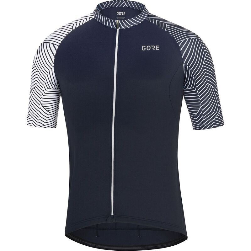 ゴアウェア メンズ トップス Tシャツ ジャージー GOREWEAR C5 Optiline Jersey Mens Orbit BlueWhite ホワイト